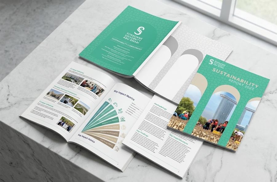 Abu Dhabi University Annual Report Design