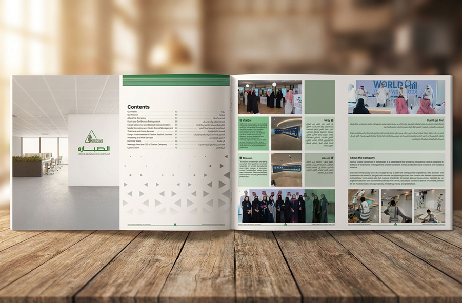 Construction and Contracting Company Profile Design Riyadh Saudi Arabia