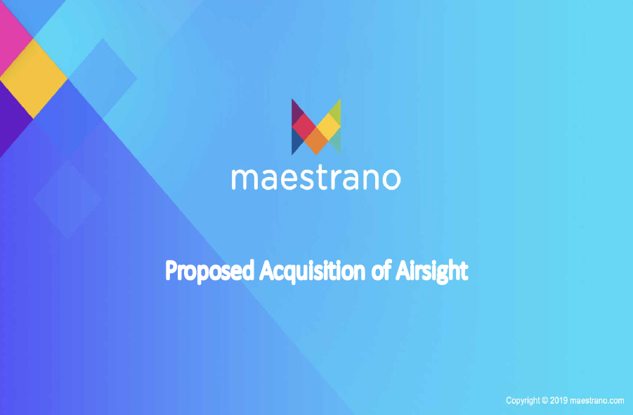 Maestrano Proposed Acquisition of Ainslight — Company Profile Brochure Riyadh