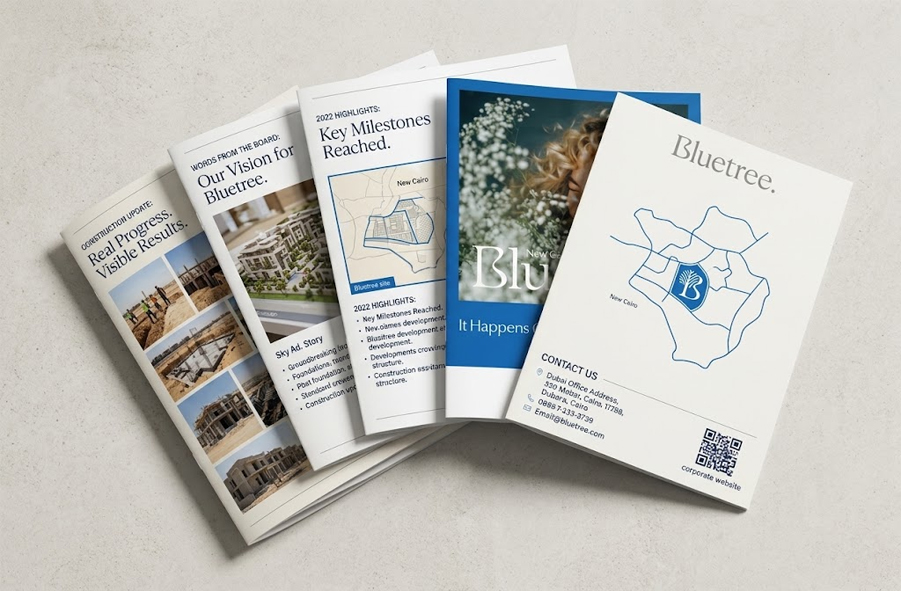Graphic Design Agency Riyadh Al Murabba — Bluetree Real Estate Newsletter 2022